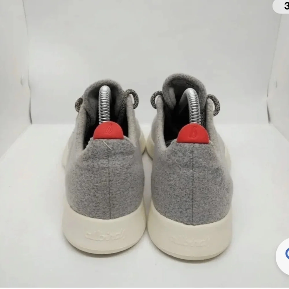 Allbirds Merino Wool Runners Casual Sneakers Shoes Grey Orange Size 10 - Picture 8 of 10